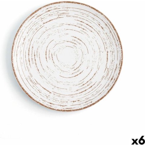 Platt tallrik Ariane Tornado Keramisch Tweekleurig (24 cm) (6 Stuks)