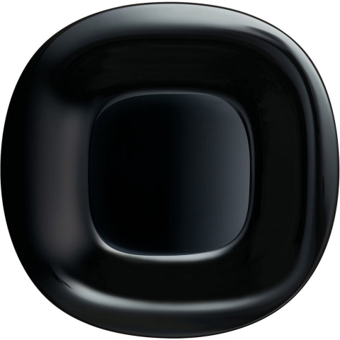 Platt tallrik Luminarc Carine Zwart Glas (Ø 26 cm) (24 Stuks)