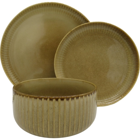 Northservies - Model Lykke - Serviesset 8 personen - 24-delig - Beige
