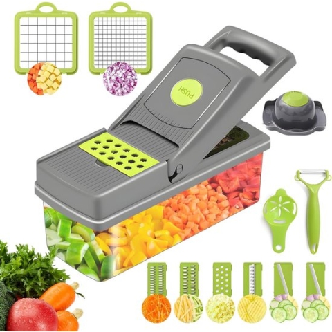 Groentesnijder, Mandoline Groentesnijder Cutter Ui Chopper Voedsel Chopper Salade Chopper Groente Dicer Aardappel Chipper Keuken Gadgets
