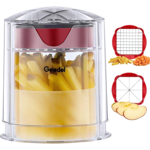 snel snijdende aardappelsnijder, fruitsnijder, wedger, gemakkelijk te reinigen, appelsnijder voor groenten en fruit