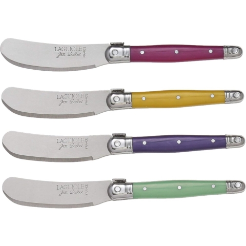 Box of 4 Breakfast Knives ABS Assorted Colours
