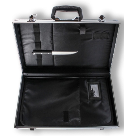 Messen Magneetkoffer - Aluminium - inclusief opberghoes voor gereedschappen - 47 x 27 x 9 cm (L x B x D)