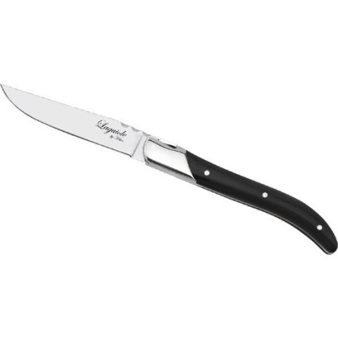 Steakmessen, Set van 6, Ebbenhout/RVS, Zwart - In Luxe Giftbox - Laguiole by Haws