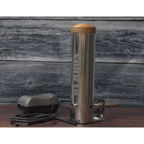 Dymbox 1,3L koud rookgenerator incl. 6kg fruit hout voor rookovens rookkasten en BBQ (cold smoker) koud rook generator CSG. Inclusief 6kg (3x 2kg) fruit hout