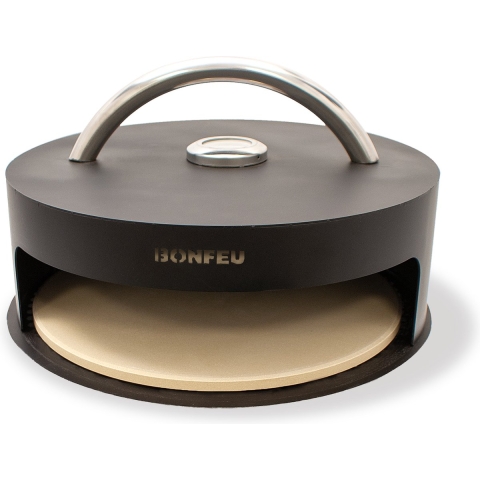 BonFeu BonPizza - L 42 x B 42 x H 15 cm - Gietijzer - Zwart