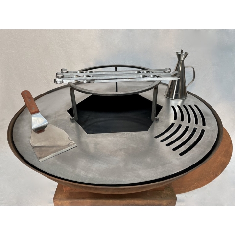 WokGrill 80 - Barbecue etagère voor op de Co-Fire GrillRing 80