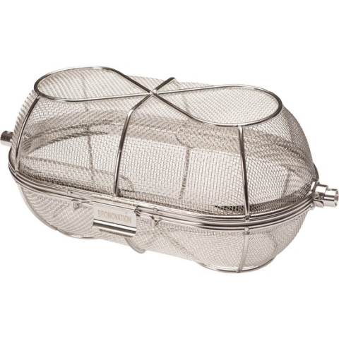 BBQNovation Rotisserie mandje voor BBQ volledig gefabriceerd uit RVS