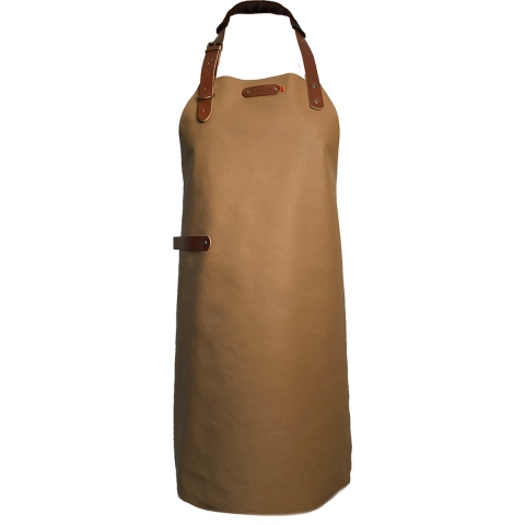 Xapron Luxe leren Schort Bovine - Camel - M