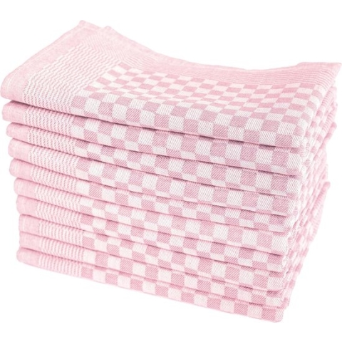 Set van 10 luxe theedoeken, 50 x 70 cm, 100% katoen, 210 g/m², 75 g, premium kwaliteit, super absorberende keukendoeken, afwashandjes, theedoeken, afwasdoeken