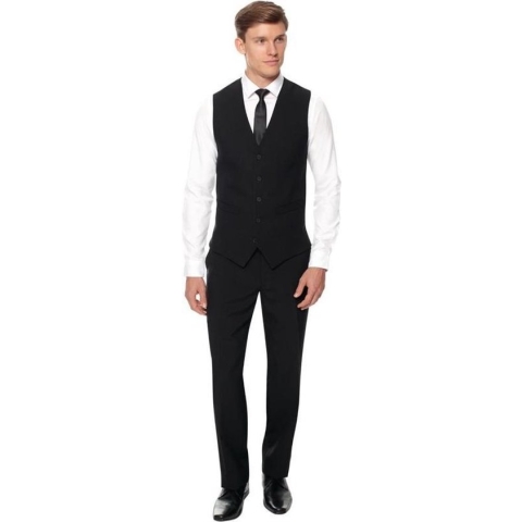 Herenpantalon zwart lengte 28