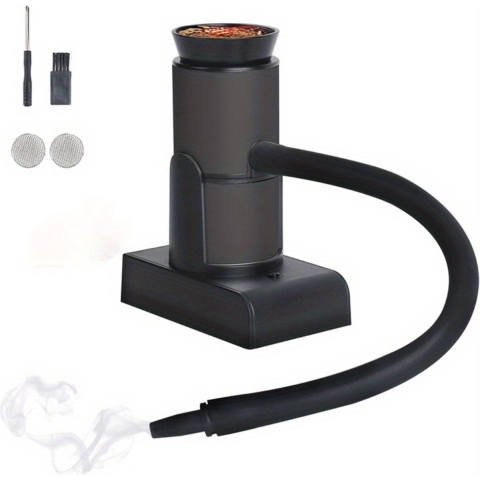 Rookpistool - Smoking Gun - Foodsmoker - Rookapparaat - Rookstolp - Whiskey Smoker - Cocktail smoker - Zwart - Klein