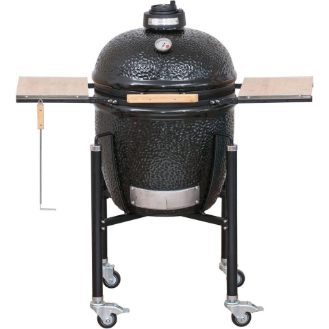 Monolith - kamado -Houtskoolbarbecue - Classic - Basic - zwart - met onderstel- 46 cm