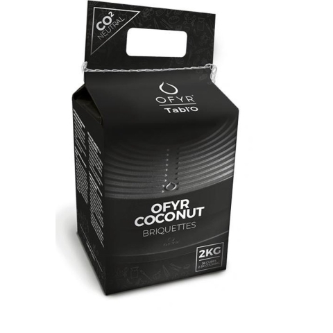 OFYR KOKOSNOOT BRIKETTEN 2 KG OA-CB-2KG (x6) Doos 12Kg