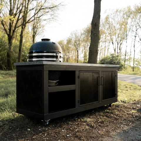The Big Chef Graniet – Black- type 2- Uitsparing Links