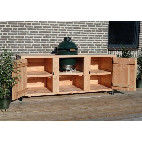 Bbq tafel | Barbecue tafel Chicago | Buitenkeuken | 3 delig
