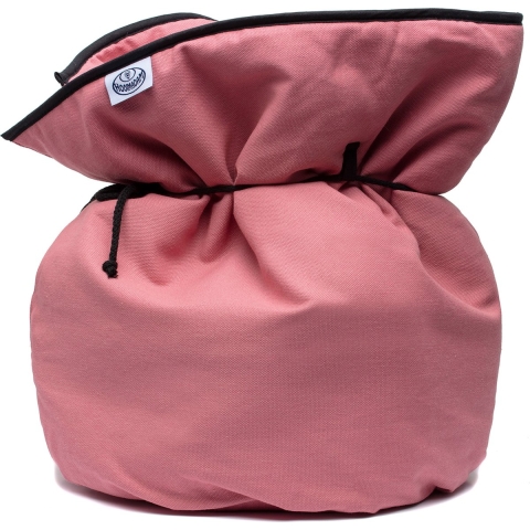 Hooimadam - Roze effen canvas - groot (L) - hooikist - kookzak - slowcooking - duurzaam koken - energiezuinig koken