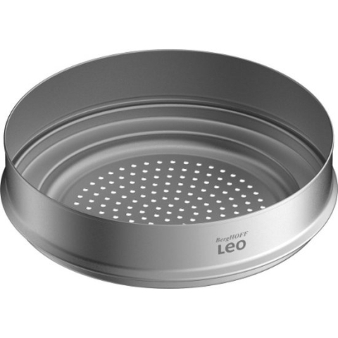 Graphite Stoominzet voor 20 cm + 24 cm, Gerecycled RVS - BergHOFF | Leo Line