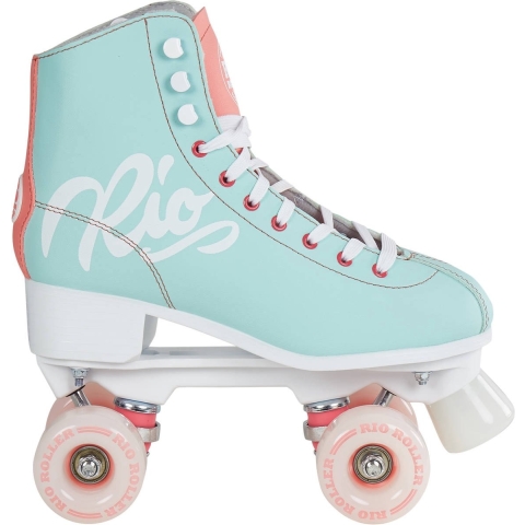 Rio Roller - Script - rolschaatsen, teal/coral, maat 38