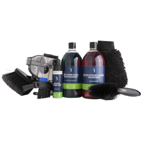 BBB Cycling Bike Cleaning Set – Fiets Schoonmaak Set – Kettingreiniger Fiets – Kettingolie Fiets – Fietsonderhoudsmiddelen - Biologisch Afbreekbaar – Plantaardige Formule – BTL-303