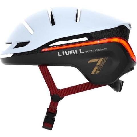 Livall EVO21 White Large - (Smart) fietshelm - SOS functie - LED richtingaanwijzers - Smart verlichting