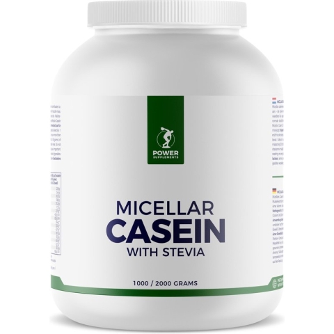 Power Supplements - Micellar Casein stevia - 2kg - Vanille