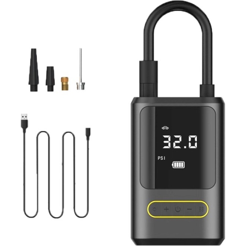 Lightyourbike ® AIR PRO - Elektrische fietspomp - 2.000 mAh - Inclusief opbergtas