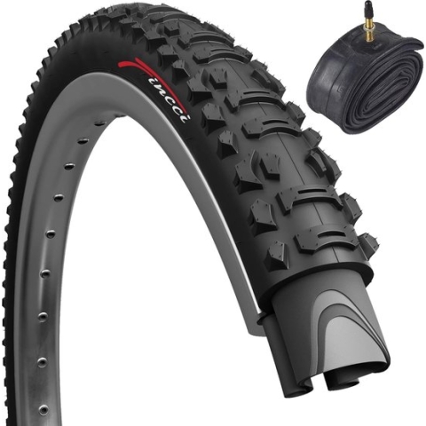 Set fietsbanden 26 x 1,95 inch 53-559 opvouwbare banden fietshoes met Sclaverand-ventielbuizen voor MTB mountainbike hybride fiets