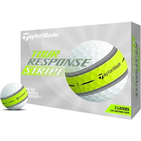 TaylorMade Tour Response Stripe Golfballen 2022 - Wit - 12 Stuks