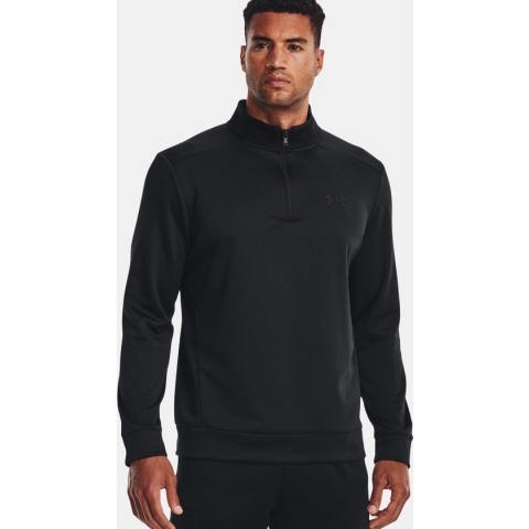 Under Armour Fleece met korte rits voor heren Black