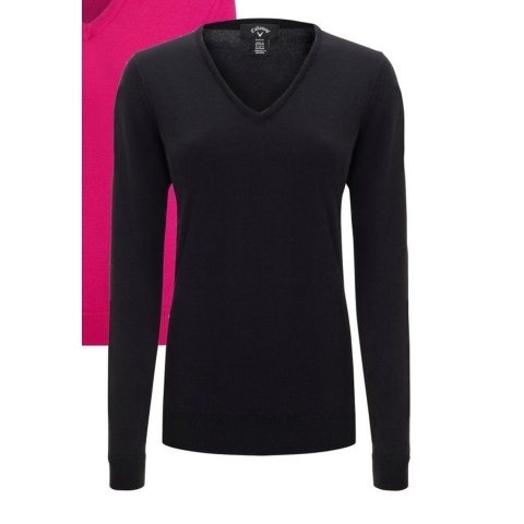 Callaway Golf V-Hals Merino Trui Dames - Zwart - XL