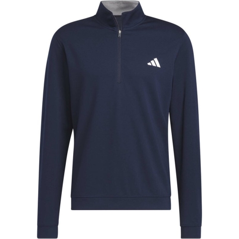 Golfsweater Adidas ELVTD 1/4 Rits Navy Maat S