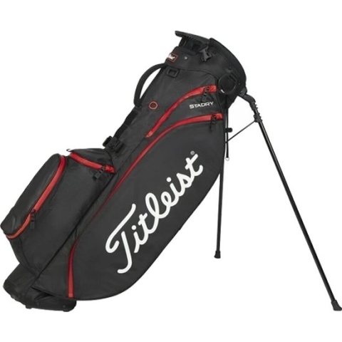 Titleist Players 4 Stadry Standbag Golftas, zwart/rood