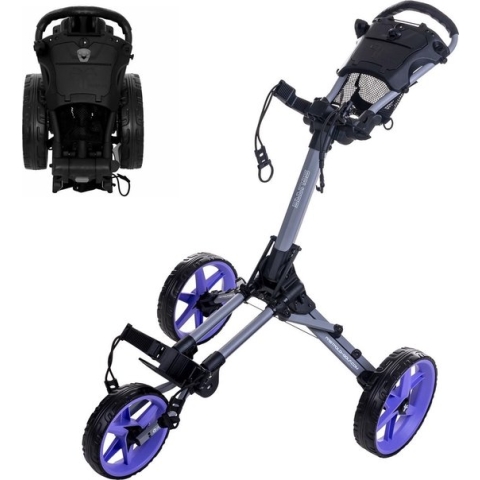 FastFold Square Golftrolley - Grijs Paars