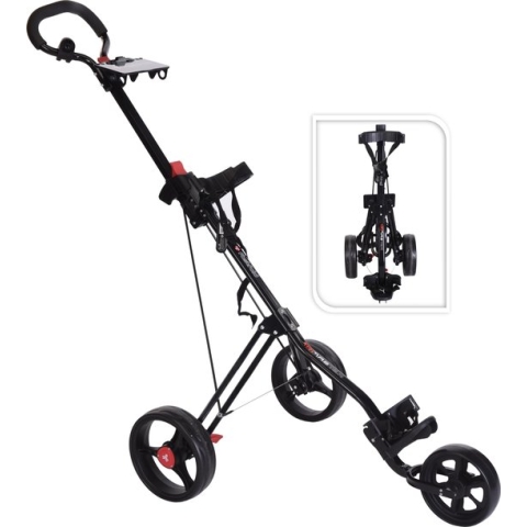 FastFold TriMaster Golftrolley - Zwart