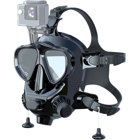 Happyment Duikmasker Full Face Volwassenen - Duikbril Volwassenen - Snorkelmasker - Snorkel - Volwassenen - L/XL - Zwart