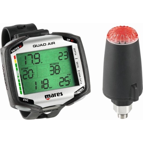 Mares Quad Air Duikcomputer + Zender