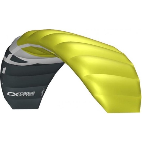 Cross Kites Boarder 2.1 Geel Matras vlieger (2-lijns + Control-bar)