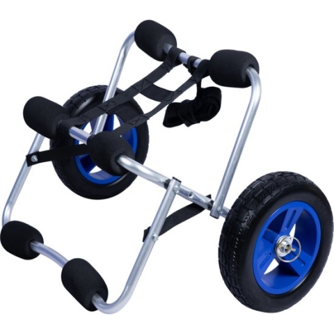 EvoNautic Trolley voor SUP, Kano, Kayak en Surfplank | SUP Trolley | Kayak Trolley | Kano Trolley | SUP Karretje | Nooit meer lekke banden | Inklapbaar | Geschikt tot 50 kilo
