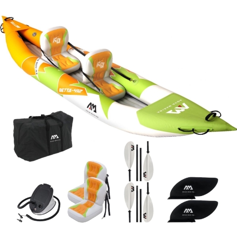 Aqua Marina Betta HM K0 412 Kajak Groen Opblaasbaar - 2 Persoons