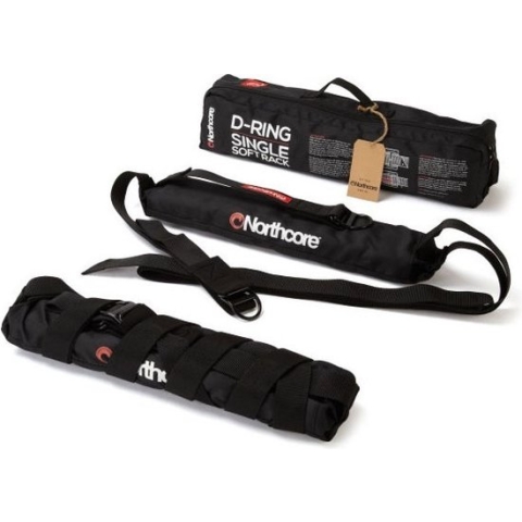 Northcore D Ring Single Overhead Soft Rack - Dakdrager Surfboards voor Auto - Draagbaar