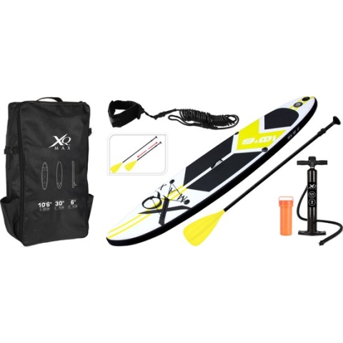 XQ Max Sup board beginners 320 cm - 6-delige set - Geel zwart
