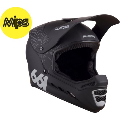 SixSixOne | RESET MIPS Helm Contour Black | maat L