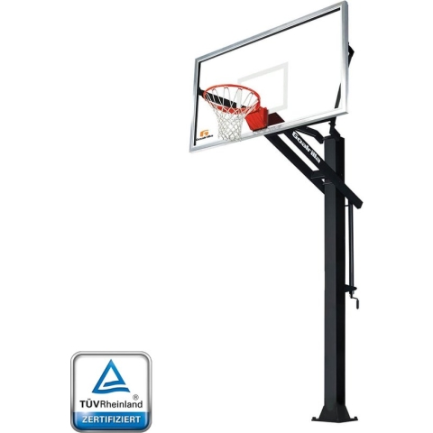 Goalrilla GS72C - Basketbalpaal / Inground basketbalstand - Verstelbaar - TÜV Rheinland certificering - 5 jaar garantie - Backboard 183 x 102 cm - Weerbestendig, gepoedercoat oppervlak - 15 x 15 cm stalen paal
