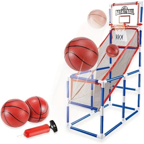 Grote Schietmachine met 2 Ballen - Binnen en Buiten - Interactief - Basketbal - Kinderen - Speelgoed - Interactief - Makkelijk Monteren - Spel - machine