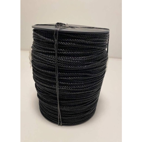 Opspantouw PE 4 mm - 500 meter - zwart
