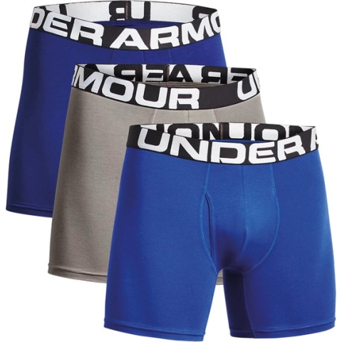 Charged  Sportonderbroek Mannen - Maat S  Under Armour Charged Cotton Boxershorts Heren (3-pack)