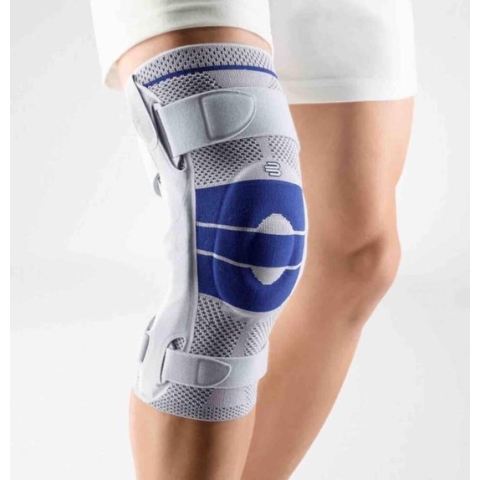 Bauerfeind GenuTrain S Kniebrace - 3 - Links - Grijs