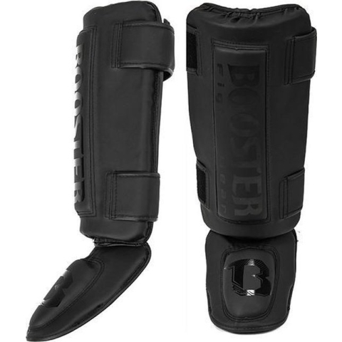 Booster Fightgear- Scheenbeschermers kickboksen - Zwart -L