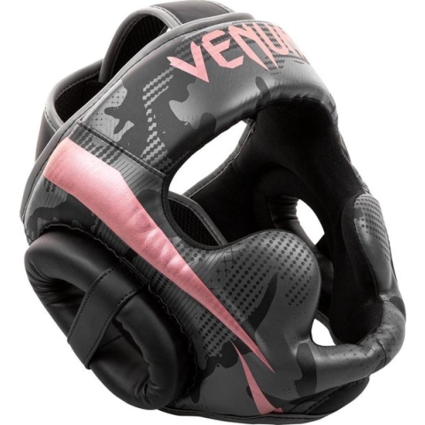Venum Elite Bokshelm Hoofdbeschermer Zwart Roze Goud
